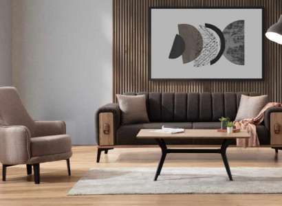 Edle Sofagarnitur Moderne Couchen Dreisitzer Sessel Sofas Luxus Möbel